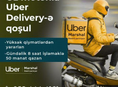Kuryer vakansiya, moto kuryer, Uber Delivery